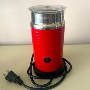 Nespresso milk frother Red Aeroccino 3 $90